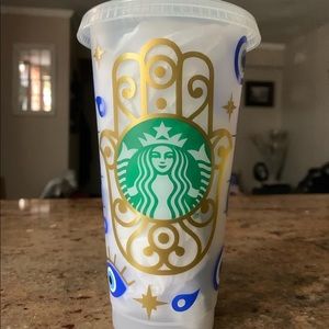 Starbucks cold cup (evil eye)